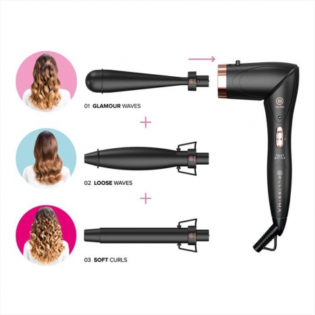 IMETEC 11888 STYLER BELLISSIMA TWIST & STYLE FERRO ARRICCIACAPELLI CON 3 ACCESSORI