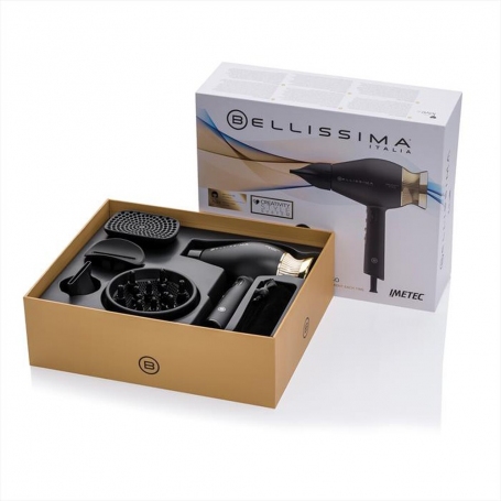 IMETEC BELLISSIMA 11826 ASCIUGACAPELLI CREATIVITY 4 YOU 1800W COLORE NERO/GLAM GOLD - PROMO
