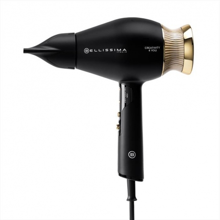 IMETEC BELLISSIMA 11826 ASCIUGACAPELLI CREATIVITY 4 YOU 1800W COLORE NERO/GLAM GOLD - PROMO