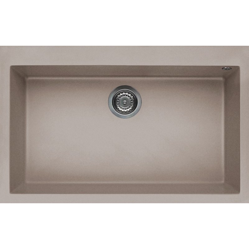 ELLECI LGQ13043 QUADRA 130 LAVELLO MONOVASCA 79X50 CM COLORE TORTORA