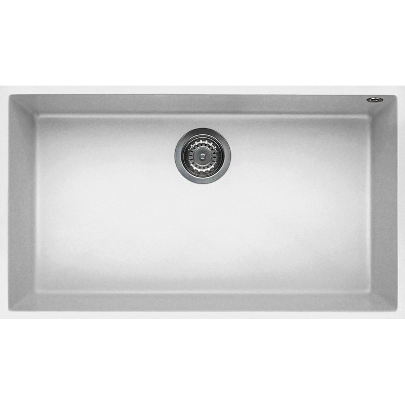 ELLECI QUADRA 130 LGQ13068BSO LAVELLO MONOVASCA 76x44 CM COLORE BIANCO