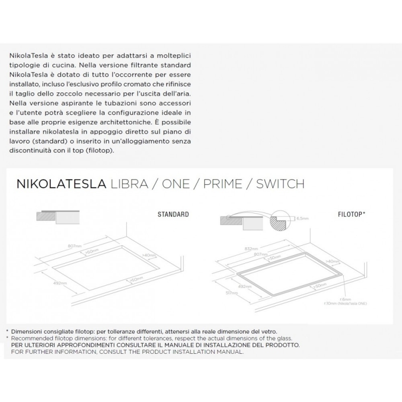ELICA PRF0120977A NIKOLATESLA PIANO COTTUTRA A...