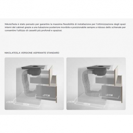 ELICA PRF0120977A NIKOLATESLA PIANO COTTUTRA A INDUZIONE 83CM CON CAPPA ASPIRANTE - IN VETRO NERO