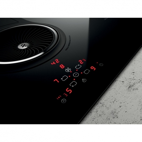 ELICA PRF0120977A NIKOLATESLA PIANO COTTUTRA A INDUZIONE 83CM CON CAPPA ASPIRANTE - IN VETRO NERO