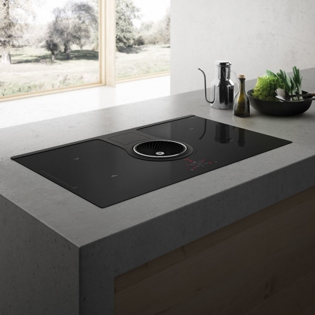 ELICA PRF0120977A NIKOLATESLA PIANO COTTUTRA A INDUZIONE 83CM CON CAPPA ASPIRANTE - IN VETRO NERO