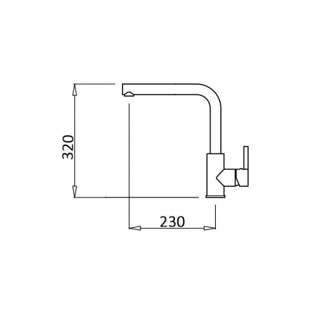 ELLECI MGKS0151 MISCELATORE A CANNA ALTA GRANITEK COLORE AVENA