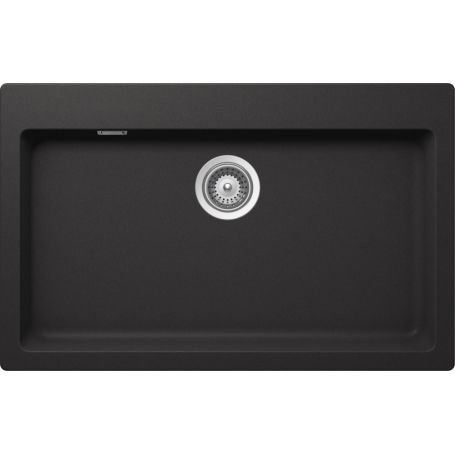 SCHOCK PRIMUS PRIN100AP13 LAVELLO MONOVASCA 79X50 IN CRISTALITE NERO ASSOLUTO