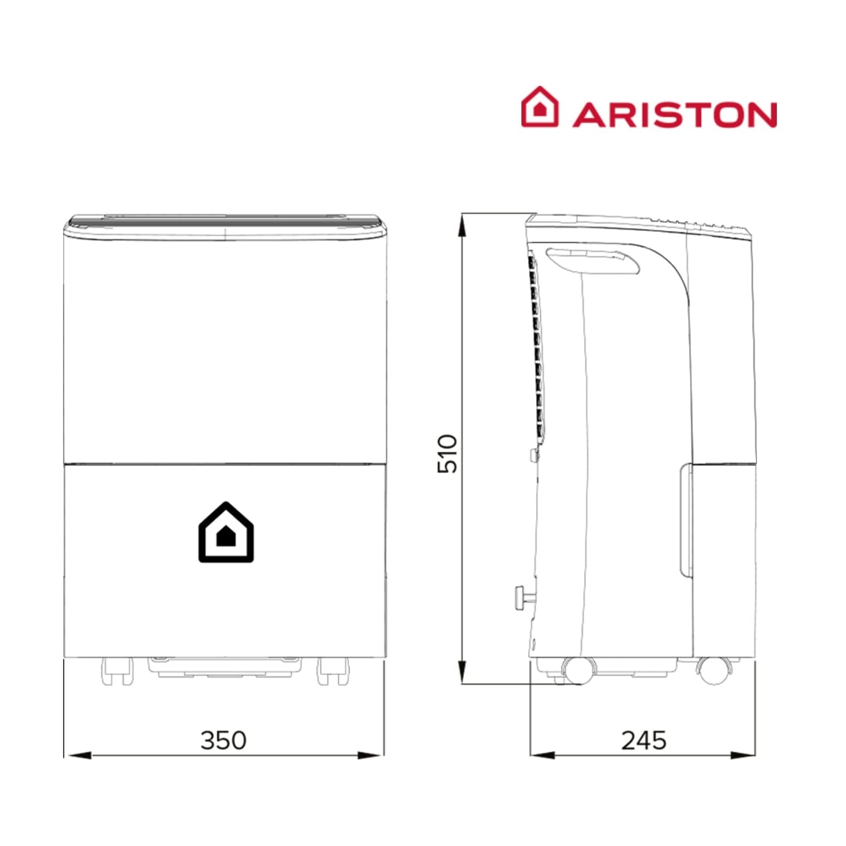 Deumidificatore Portatile Ariston DEOS 21S Inverter 21 Litri