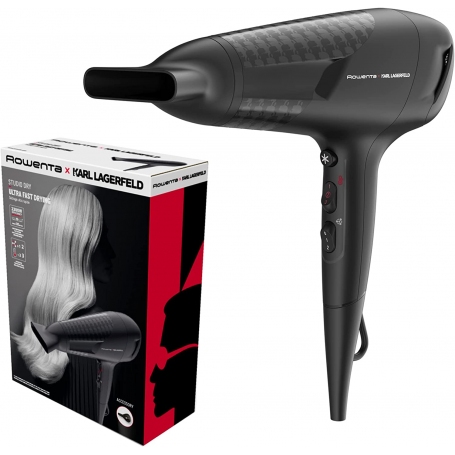 ROWENTA X KARL LAGERFELD CV581L ASCIUGACAPELLI 2100 W COLORE NERO - PROMO