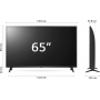 LG 65UQ75006LF TV LED 65'' SMART TV UHD 4K DVB-T2 HEVC/S2 WIFI E ETHERNET COLORE NERO - PROMO