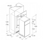 FRIGORIFERO DOPPIA PORTA DA INCASSO CANDY CFBD 2450/2E CLASSE A+  222 LT. - GARANZIA ITALIA