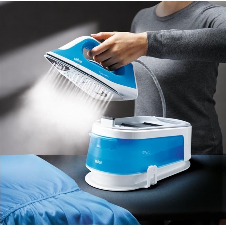 BRAUN IS1012BL FERRO DA STIRO CON CALDAIA 2400W CON VAPORE SERBATOIO 1,5 LT COLORE BIANCO/BLU - PROMO