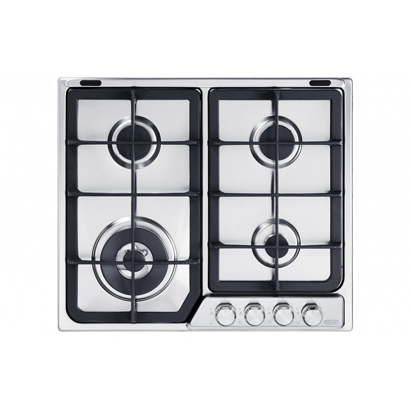 DE LONGHI PFI46GH LINEA PROFESSIONAL PIANO COTTURA 60CM 4 FUOCHI A GAS INOX