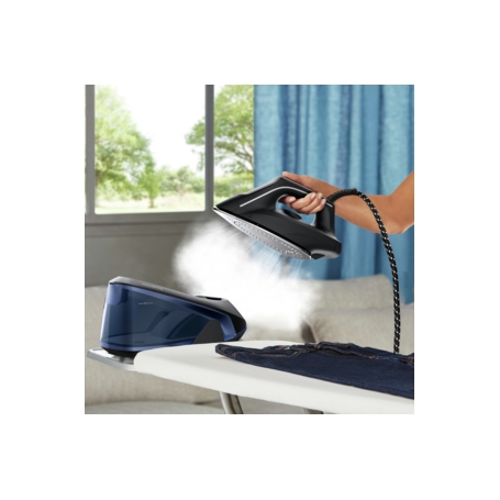 ROWENTA VR5121 FERRO DA STIRO CON CALDAIA 2400W SERBATOIO 1,4 LT COLORE NERO/BLU
