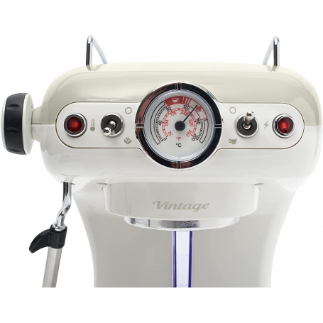 ARIETE VINTAGE 1389 MACCHINA DA CAFFE' PER ESPRESSO CON CIALDE SERBATOIO 0,9 L COLORE BEIGE - PROMO