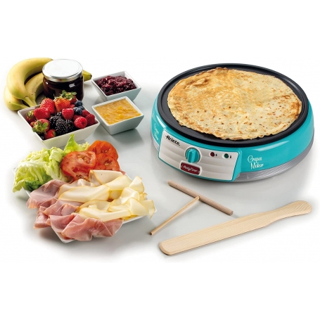 ARIETE 202 PIASTRA PER CREPES ANTIADERENTE COLORE CELESTE - PROMO