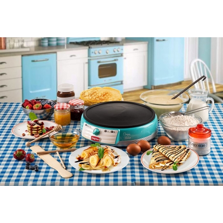 ARIETE 202 PIASTRA PER CREPES ANTIADERENTE COLORE CELESTE - PROMO