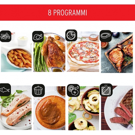 MOULINEX AL5018C FRIGGITRICE AD ARIA 9 IN 1 2000W 11LT 8 PROGRAMMI COLORE NERO - PROMO