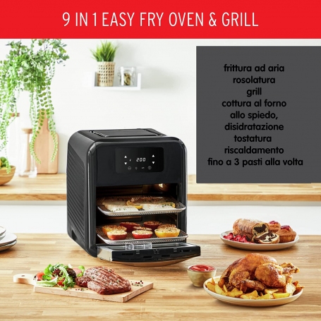 MOULINEX AL5018C FRIGGITRICE AD ARIA 9 IN 1 2000W 11LT 8 PROGRAMMI COLORE NERO - PROMO