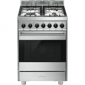 SMEG B9GMXI9 CUCINA A GAS FORNO ELETTRICO MULTIFUNZIONE 90X60 CM INOX - GARANZIA ITALIA