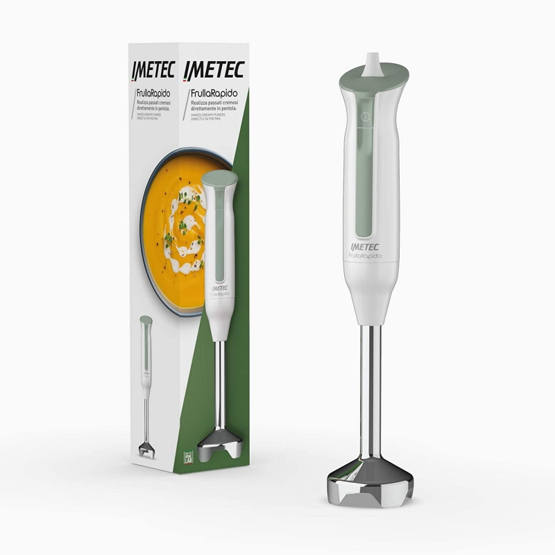 IMETEC 7478 FRULLATORE A IMMERSIONE 450W LAME IN ACCIAIO INOX COLORE BIANCO/VERDE - PROMO