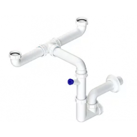 ELLECI 770-440 1 SIFONE ISPEZIONABILE PER LAVELLI A 2 VASCHE - PROMO