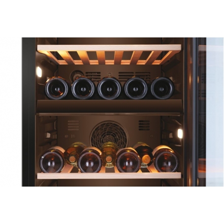 HAIER HWS79GDG CANTINETTA VINO 77 BOTTIGLIE 2 TEMPERATURE WIFI CLASSE G COLORE NERO