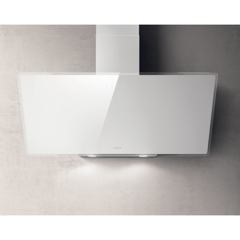 ELICA PRF0119828A SHIRE WH/A/90 CAPPA A PARETE ASPIRANTE 90CM IN VETRO BIANCO - PROMO