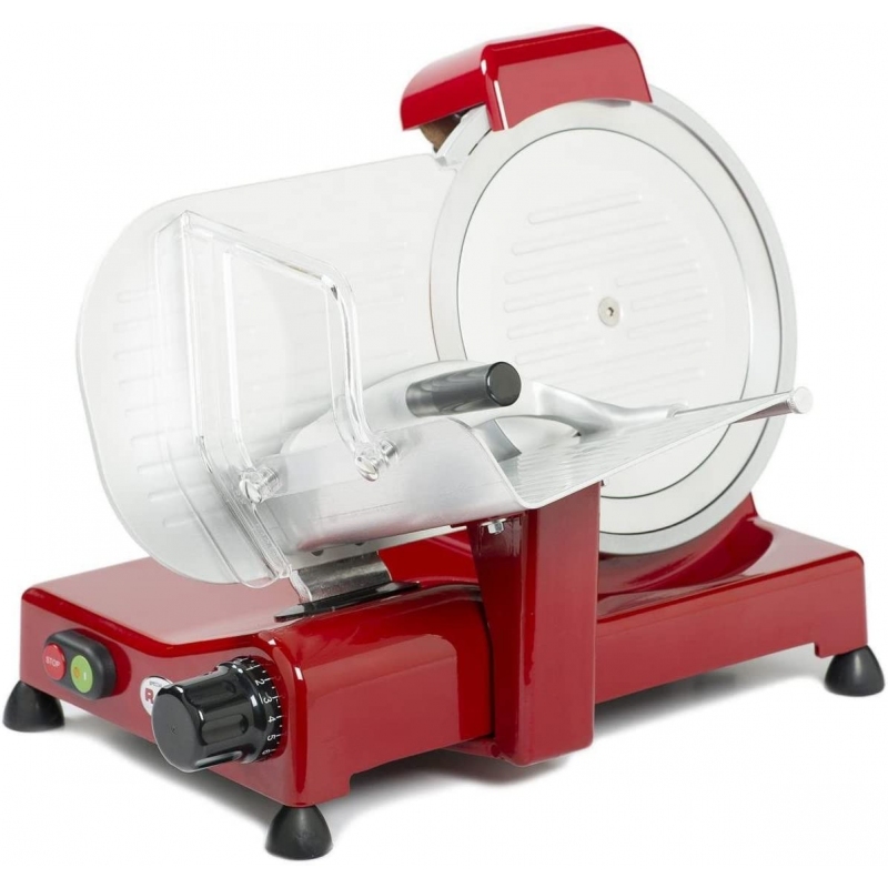R.G.V. LUXURY 25 AFFETTATRICE ELETTRICA 140W SPESSORE DI TAGLIO 14/16MM COLORE ROSSO - PROMO