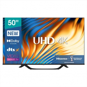 HISENSE 50A69H TV LED 50'' SMART TV UHD 4K COLORE NERO DVB-T2 HEVC MAIN10/S2/C-MPEG4 - PROMO