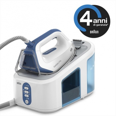 BRAUN IS3157BL FERRO DA STIRO CON CALDAIA 2400W 6,8 BAR SERBATOIO 2LT COLORE BIANCO/BLU - PROMO