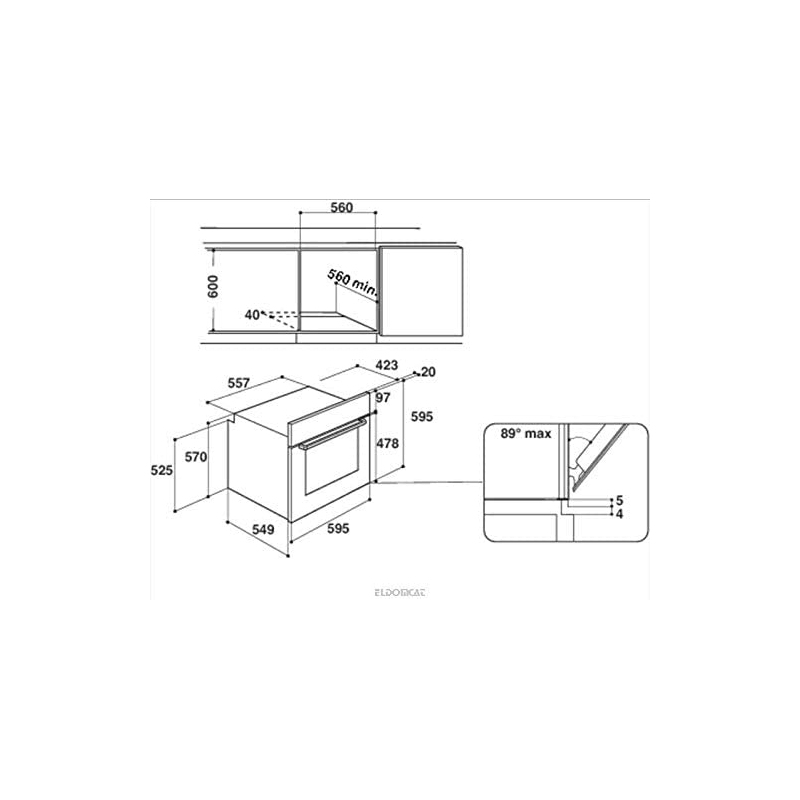 HOTPOINT ARISTON FA2530HIX/HA FORNO ELETTRICO...