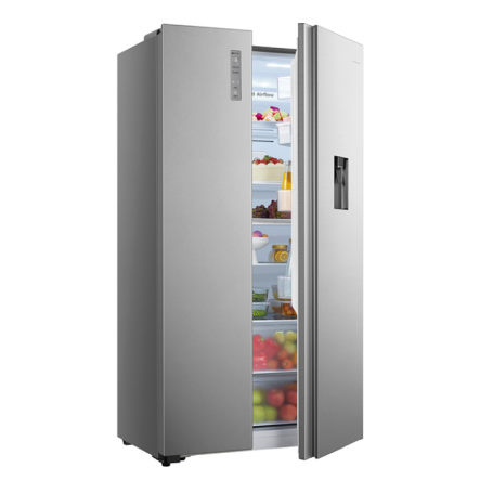 HISENSE FSN519WFI FRIGORIFERO SIDE BY SIDE 518 LITRI TOTAL NO FROST CON DISPENSER CLASSE F INOX - PROMO