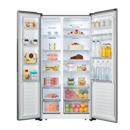 HISENSE FSN519WFI FRIGORIFERO SIDE BY SIDE 518 LITRI TOTAL NO FROST CON DISPENSER CLASSE F INOX - PROMO
