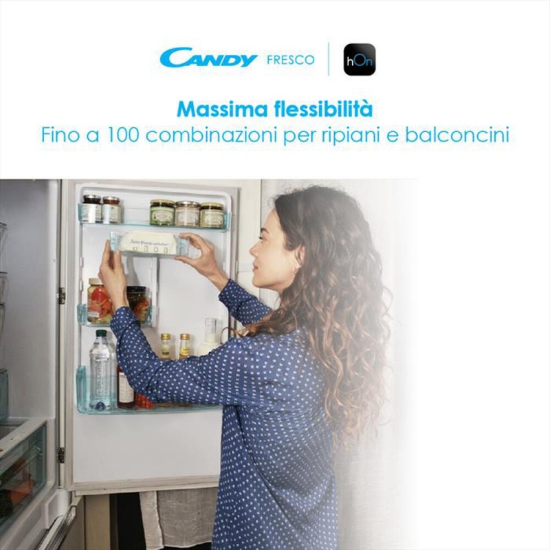 CANDY CCE4T620ES FRIGORIFERO COMBINATO 377 LT...