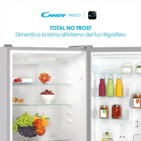 CANDY CCE4T620ES FRIGORIFERO COMBINATO 377 LT TOTAL NO FROST WIFI CLASSE E SILVER