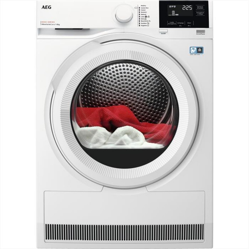 AEG TR8G83GW ASCIUGATRICE A POMPA DI CALORE 8KG INVERTER CLASSE A+++ - PROMO