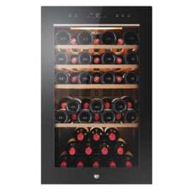OUTLET HAIER O-HWS49GA CANTINETTA VINI 49 BOTTIGLIE ILLUMINAZIONE LED VETRO ANTI UV CLASSE F COLORE NERO - PROTOCOLLO 002