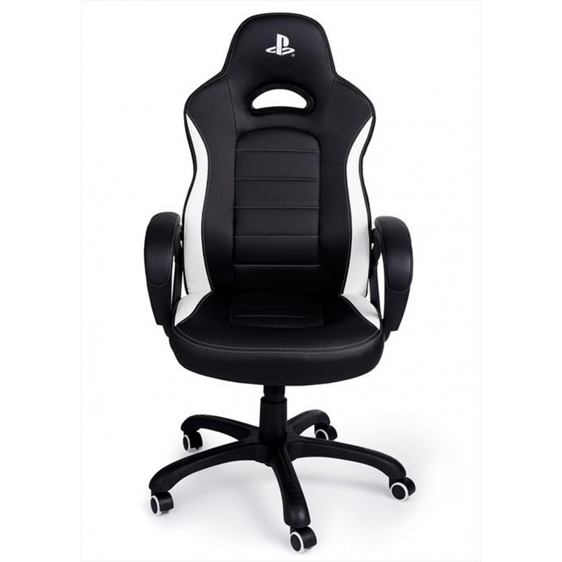 NACON CHAIRSONYPS SEDIA GAMING LICENZA UFFICIALE SONY PLAYSTATION COLORE NERO/BIANCO - PROMO