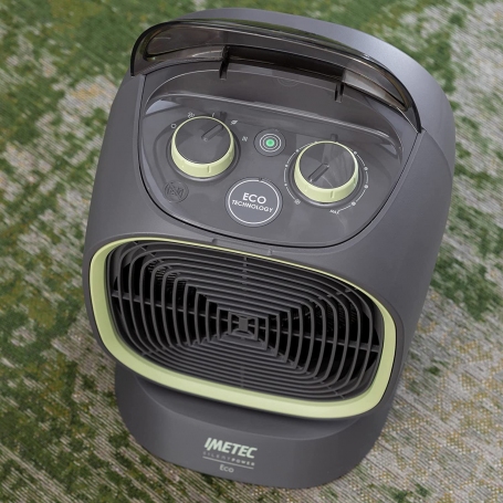 IMETEC 4030 SILENT POWER ECO TERMOVENTILATORE 2100W GRIGIO/VERDE - PROMO