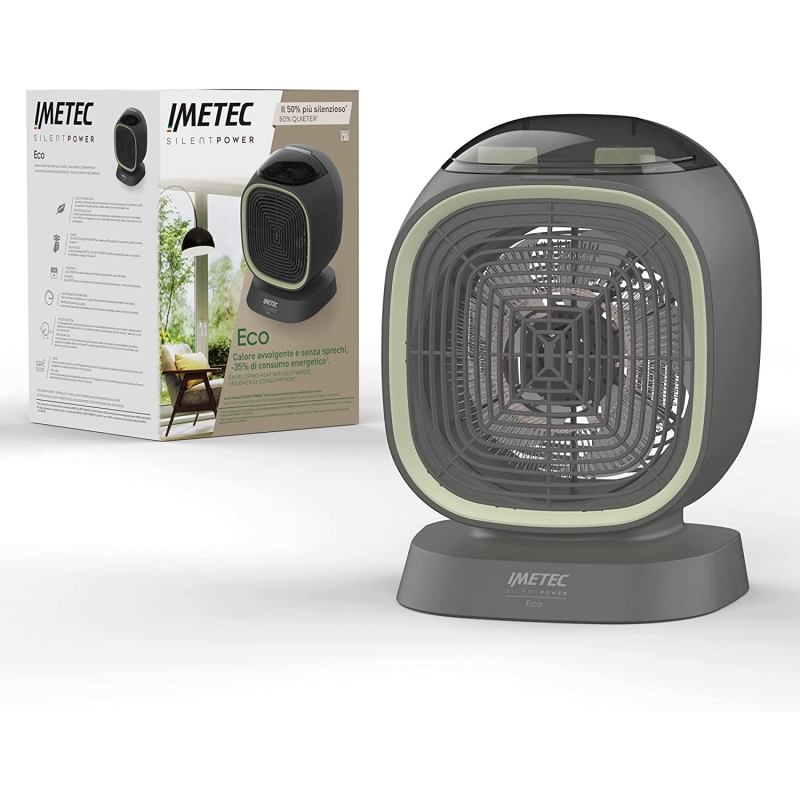 IMETEC 4030 SILENT POWER ECO COLORE TERMOVENTILATORE 2100W GRIGIO/VERDE - PROMO