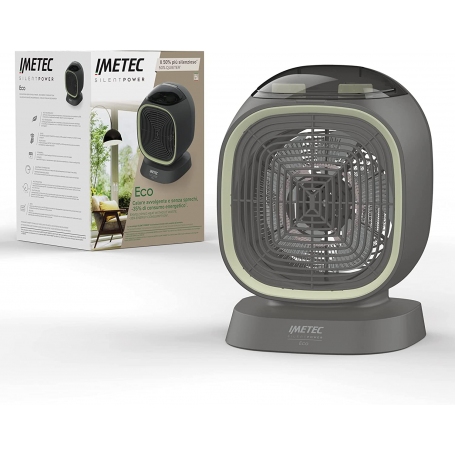 IMETEC 4030 SILENT POWER ECO TERMOVENTILATORE 2100W GRIGIO/VERDE - PROMO