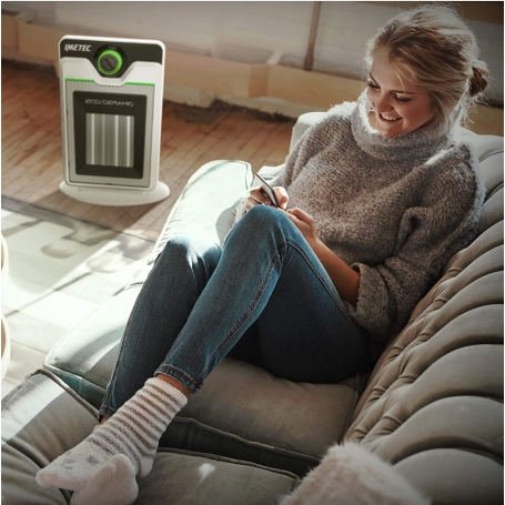 IMETEC 4033 COMPACT TERMOVENTILATORE CALDOBAGNO ELETTRICO 2000W NERO/BIANCO