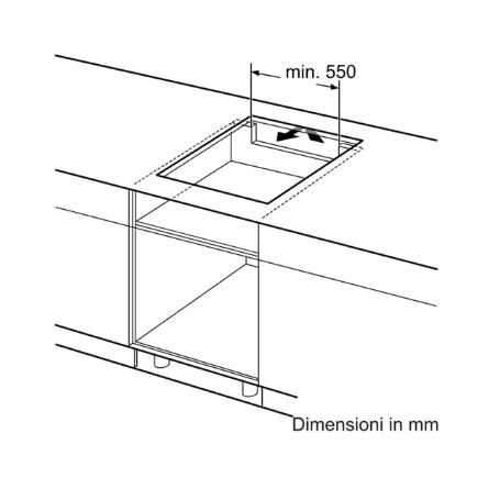 BOSCH PVS61RBB5E PIANO COTTURA DA INCASSO A INDUZIONE FLEX ZONE 4 ZONE FUNZIONE POWERBOOST COLORE NERO - PROMO