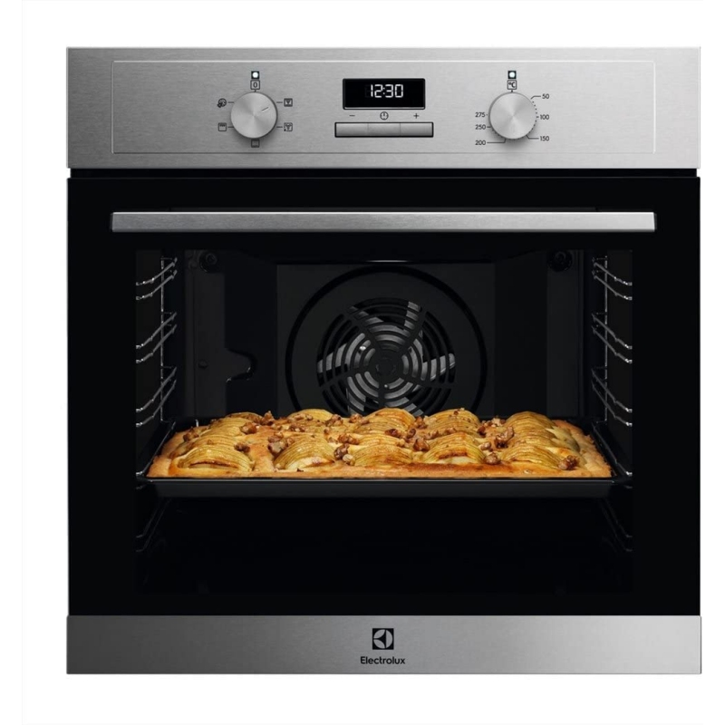 ELECTROLUX EOH3H00X FORNO DA INCASSO ELETTRICO VENTILATO MULTIFUNZIONE 60CM 70LT COLORE INOX