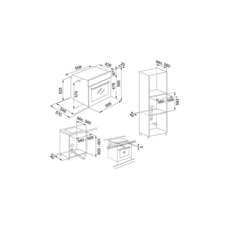 FRANKE SMART FSM 86 H XS - 116.0605.990 FORNO...
