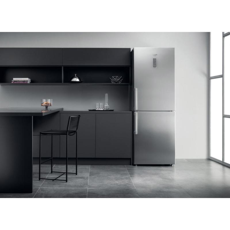 HOTPOINT HA70BE72X FRIGORIFERO COMBINATO LIBERA INSTALLAZIONE 70CM 462LT TOTAL NO FROST CLASSE E COLORE INOX - PROMO