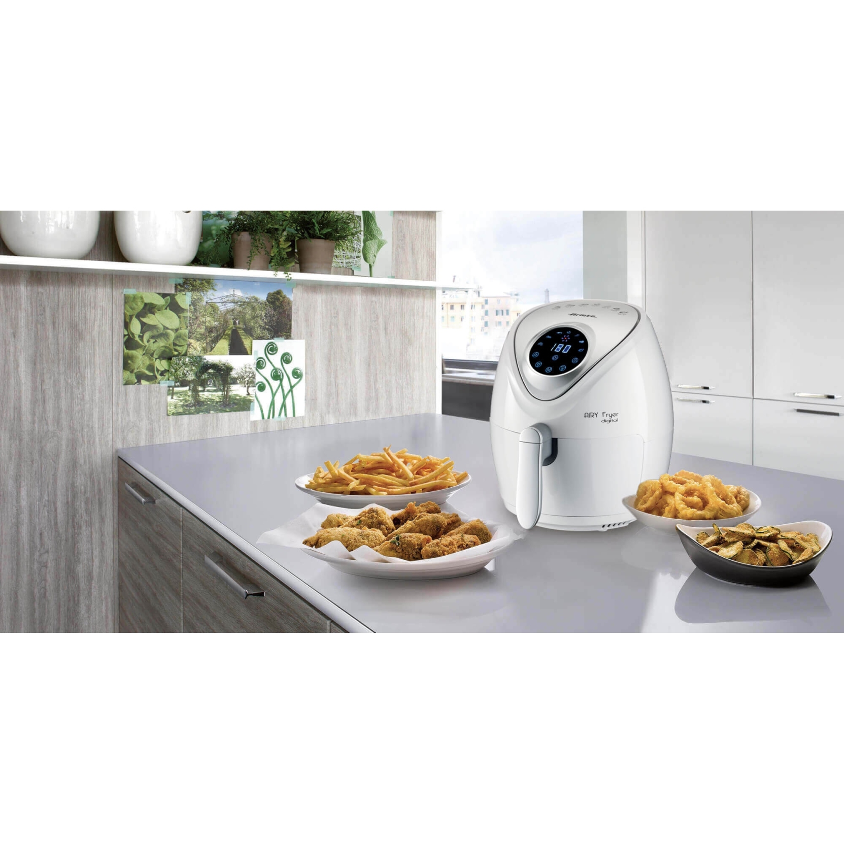 ARIETE 4616/03 AIR FRYER FRIGGITRICE AD ARIA 1300W 2.6 LT COLORE BIANCA