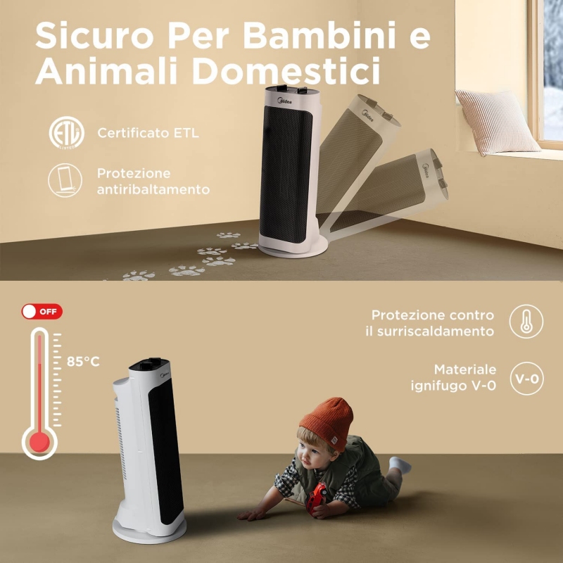 MIDEA NTH20-19JE STUFA ELETTRICA A CONVEZIONE...