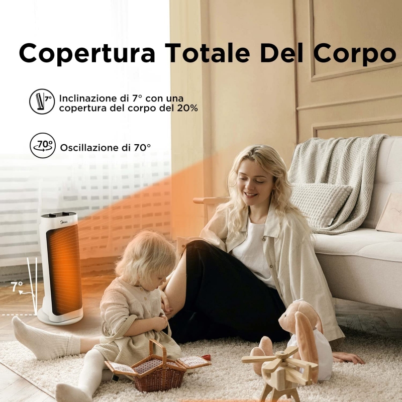 MIDEA NTH20-19JE STUFA ELETTRICA A CONVEZIONE...